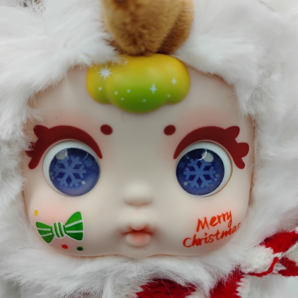 Baby Three Christmas Series "Christmas Snowman" 4 Different Eye Options - Picture 7 of 16